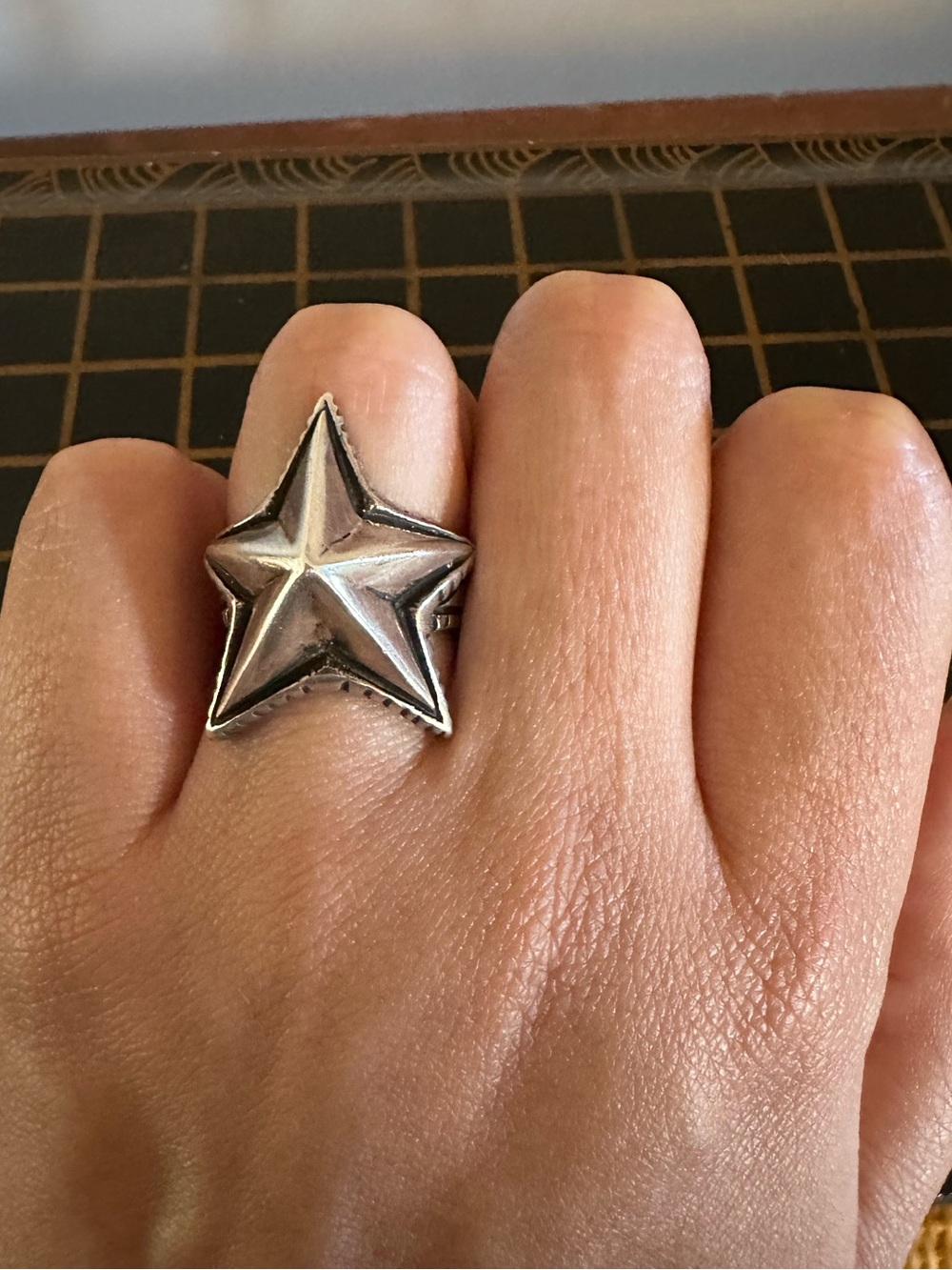 Sterling Star Statement Ring - Sterling-Look Women's Jewelry